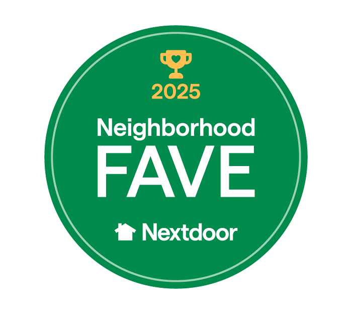 Nextdoor Neighborhood Fave 2025 badge — Dils Roofing San Diego